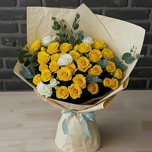 Букет цветов из:  Розы #REPLACE_PRED# Ильинское-Хованское