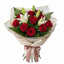 Букет цветов из:  Лилии и Розы #REPLACE_PRED# Ильинское-Хованское