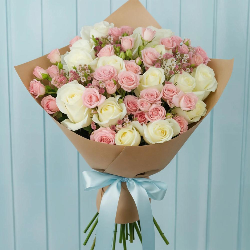 Букет цветов из: Розы в Ильинское-Хованское