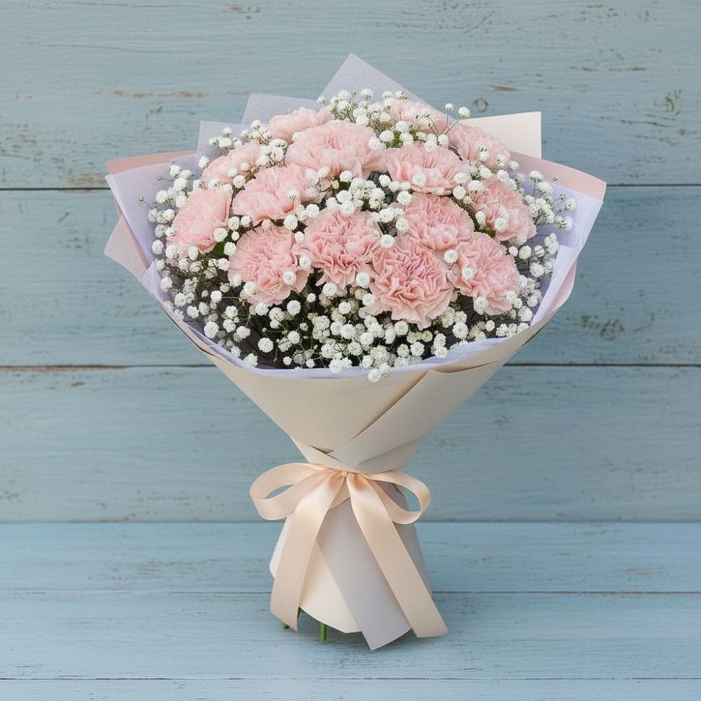 Букет цветов из: Гвоздики в Ильинское-Хованское