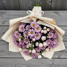 Букет цветов из:  Розы и Хризантемы в Ильинское-Хованское