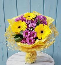 Букет цветов из:  Хризантемы и Герберы #REPLACE_PRED# Ильинское-Хованское