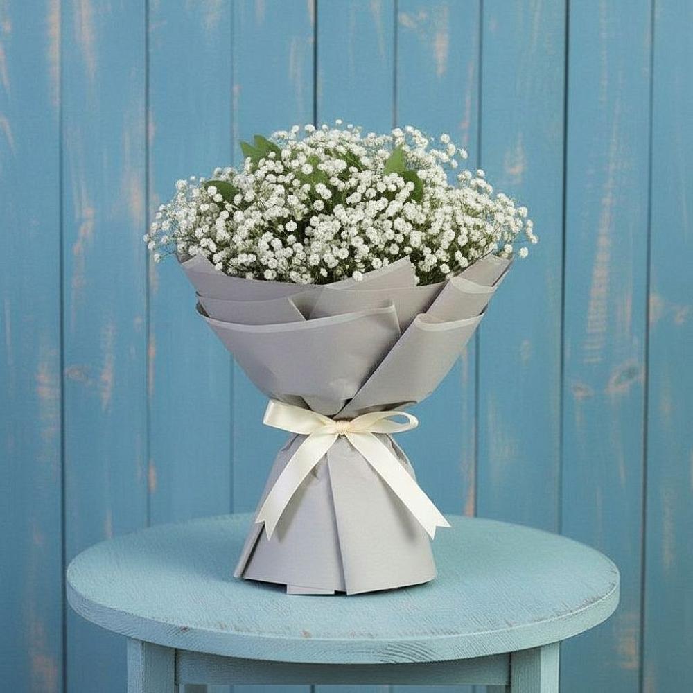 Букет цветов из: Гипсофила в Ильинское-Хованское