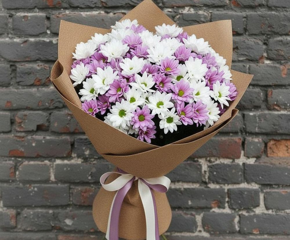 Букет цветов из: Хризантемы в Ильинское-Хованское