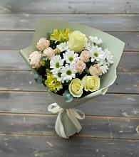 Букет цветов из:  Альстромерии, Розы и Хризантемы #REPLACE_PRED# Ильинское-Хованское