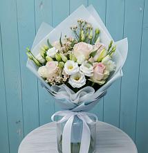 Букет цветов из:  Розы и Лизиантусы #REPLACE_PRED# Ильинское-Хованское