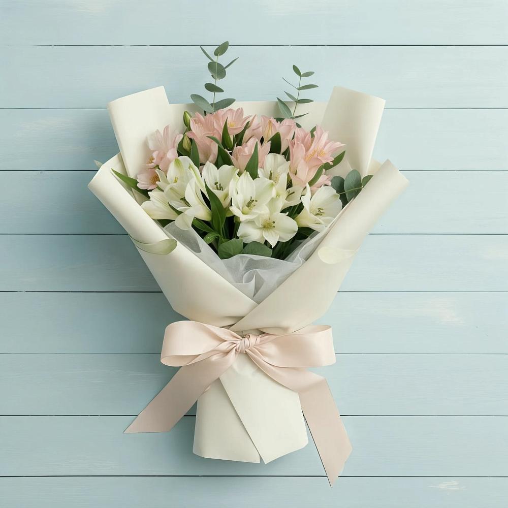 Букет цветов из: Альстромерии в Ильинское-Хованское