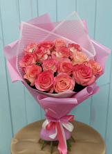 Букет 15 Розовых роз Равель в Ильинское-Хованское