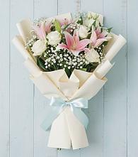 Букет цветов из:  Лилии в Ильинское-Хованское